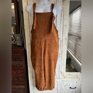 Corduroy jumper overalls